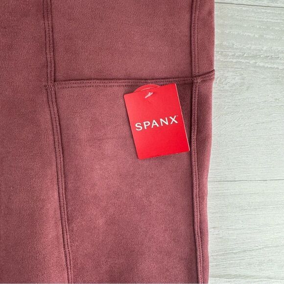 Spanx Faux Suede Rose High Rise Leggings NWT XL - Picture 6 of 9